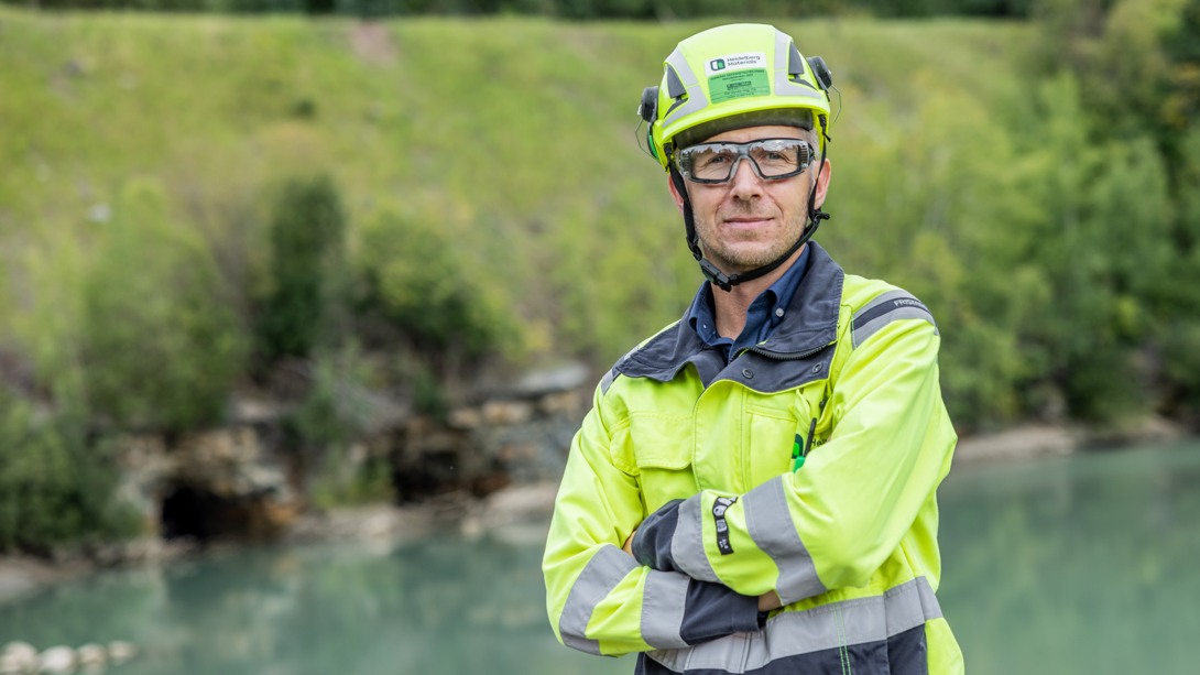 Alexander, produktionschef i Skövde på Heidelberg Materials