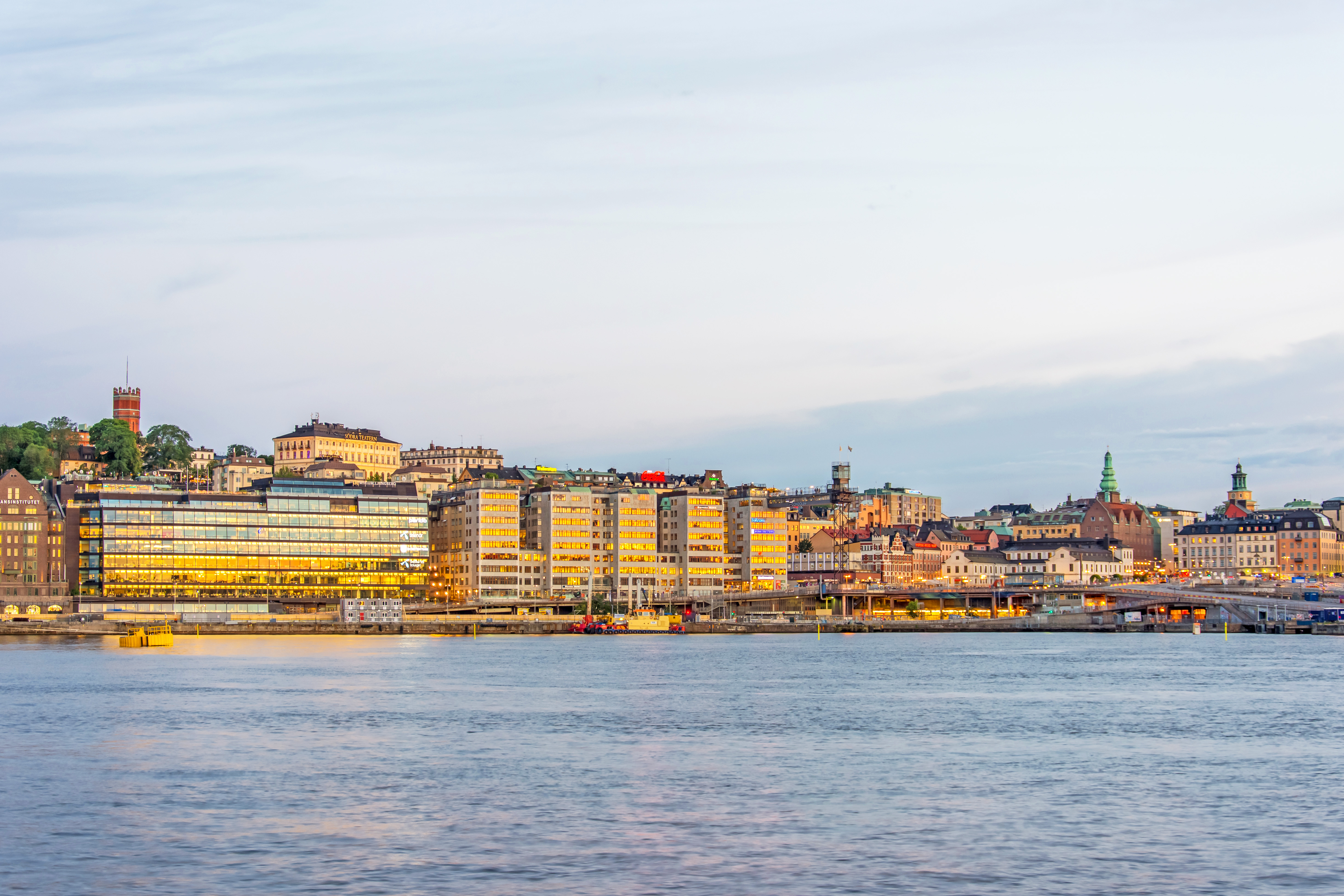 Slussen in Stockholm seen from the east where the Nobel Centre is planned to be built.