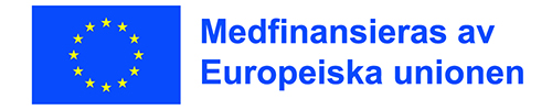 EU-flagga med texten "Medfinansieras av Europeiska unionen".