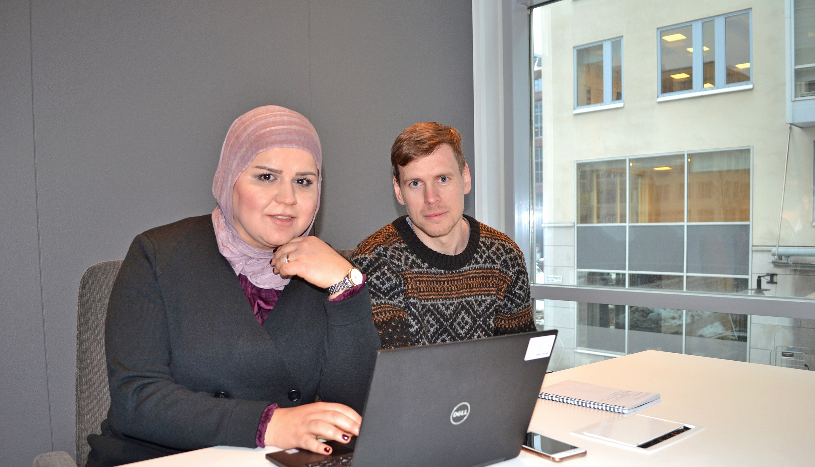 Bano Mustafa och Marcus Timgren