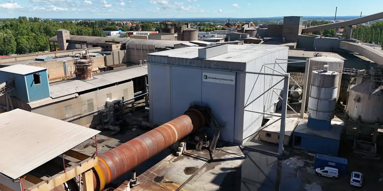 Cementugnen på Skövdefabriken. 