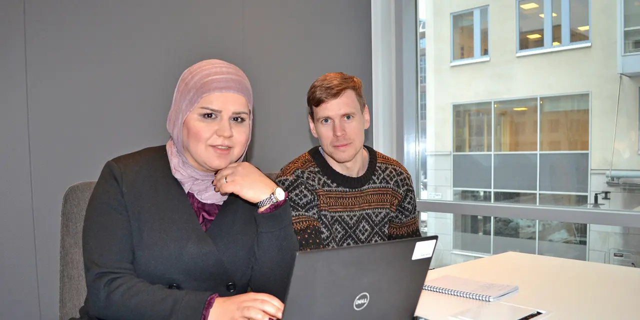 Bano Mustafa och Marcus Timgren